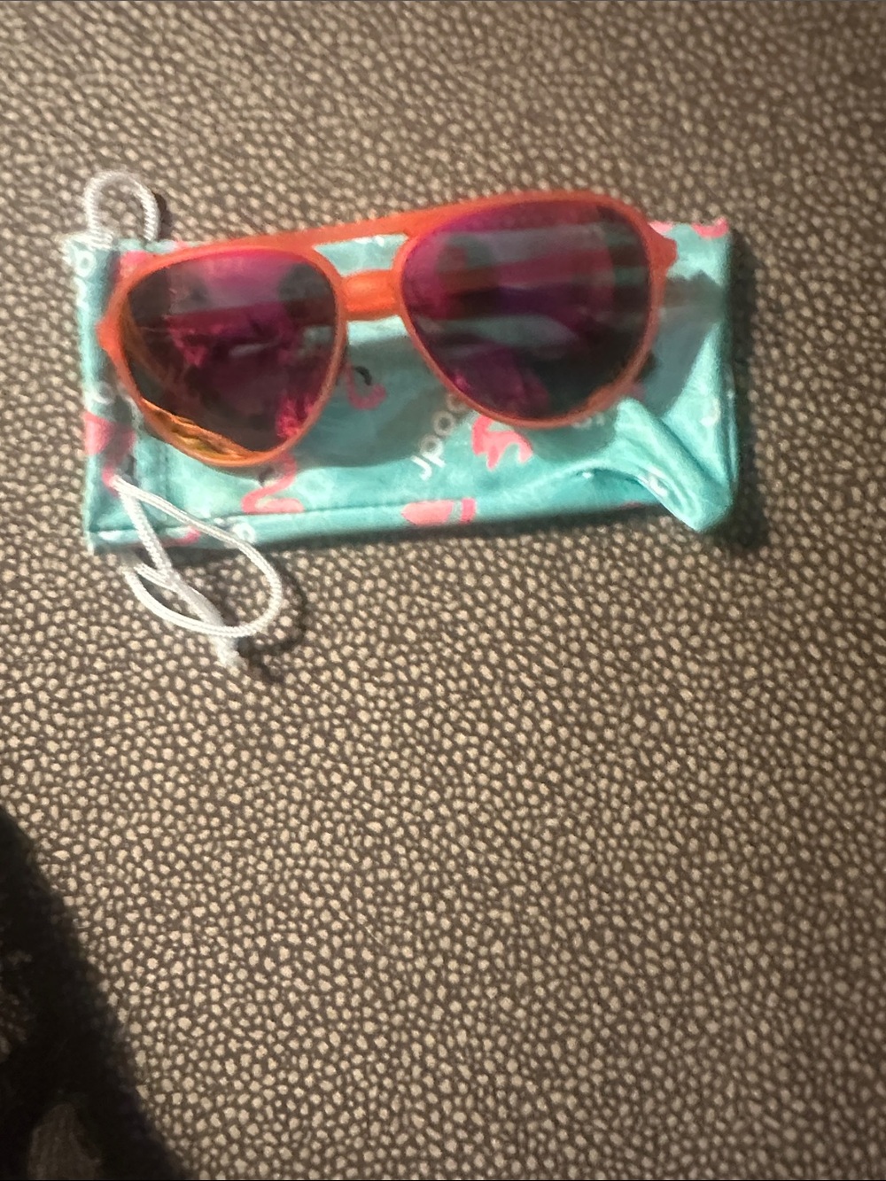 Goodr Captain Blunts Red- Eye Orange Aviator Sunglasses with Pink Lenses